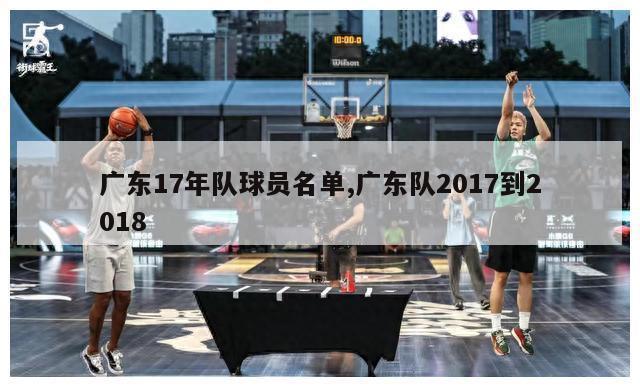 广东17年队球员名单,广东队2017到2018