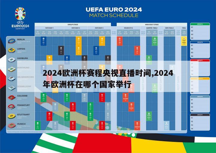 2024欧洲杯赛程央视直播时间,2024年欧洲杯在哪个国家举行
